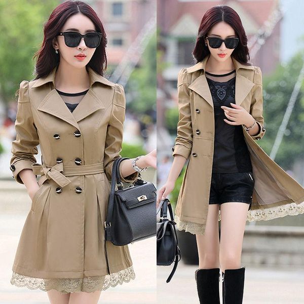 women's trench coats 2021 womens spring autumn coat jacket double breasted long sleeve casual warm windbreaker female costume portable, Tan;black
women's trench coats 2021 womens spring autumn coat jacket double breasted long sleeve casual warm windbreaker female costume portable, Tan;black