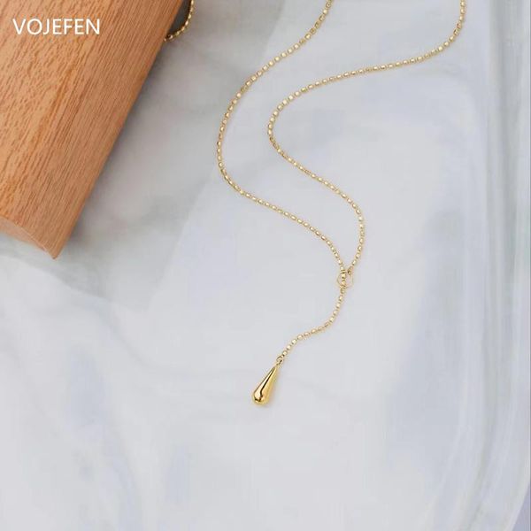 18k yellow gold pendant necklace for women girls, chic water drop necklace, au750 jewelry 2021 chains, Silver
18k yellow gold pendant necklace for women girls, chic water drop necklace, au750 jewelry 2021 chains, Silver