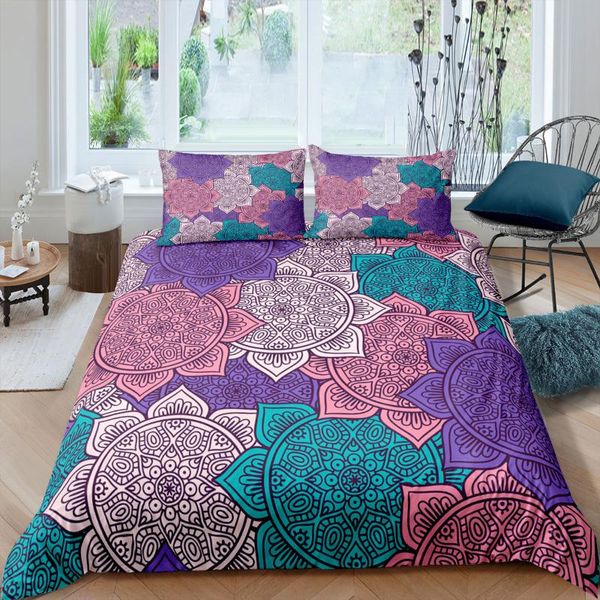 purple pink bedding set mandala flower bohemia 3d print comforter luxury king single duvet cover home textile modern sets
purple pink bedding set mandala flower bohemia 3d print comforter luxury king single duvet cover home textile modern sets