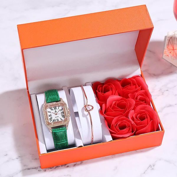 lover gift watch set include rose flower bracelet box valentine's day wife birthday present women 2021 a4134 wristwatches, Slivery;brown
lover gift watch set include rose flower bracelet box valentine's day wife birthday present women 2021 a4134 wristwatches, Slivery;brown