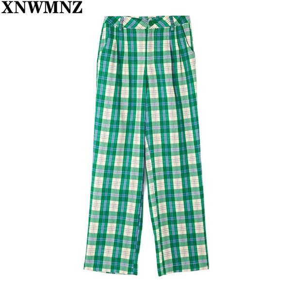 women basic plaid high waist button pants vintage pockets fashion green tartan print pant trousers pantalones de mujer 210520, Black;white
women basic plaid high waist button pants vintage pockets fashion green tartan print pant trousers pantalones de mujer 210520, Black;white
