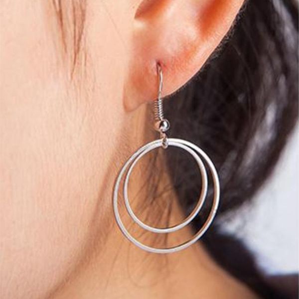 dangle & chandelier fashion elegant geometric round circle drop earrings double hollow trendy for women exquisite gifts, Silver
dangle & chandelier fashion elegant geometric round circle drop earrings double hollow trendy for women exquisite gifts, Silver