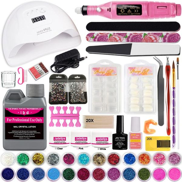 profession acrylic nail kit manicure set powder liquid glitter tips art tools with lamp drill machine kits
profession acrylic nail kit manicure set powder liquid glitter tips art tools with lamp drill machine kits