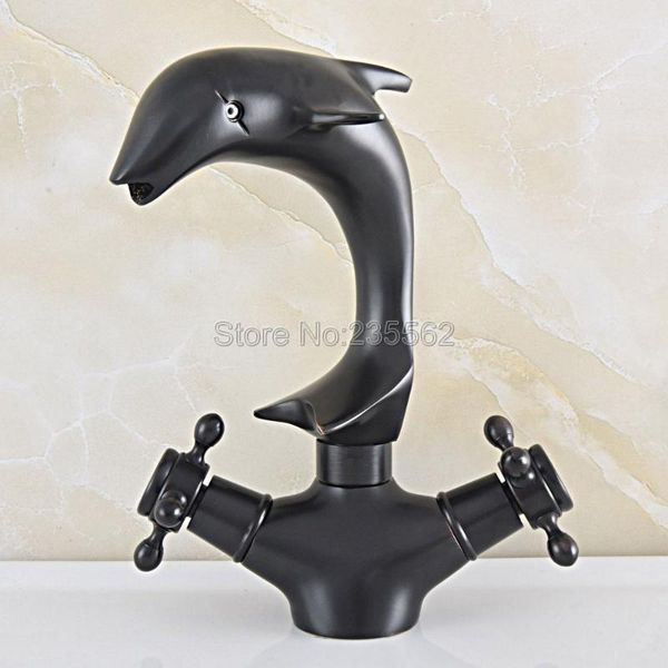 bathroom sink faucets black oil rubbed brass basin faucet dolphin shape swivel 360 dual cross handle vanity mixer taps lsf846
bathroom sink faucets black oil rubbed brass basin faucet dolphin shape swivel 360 dual cross handle vanity mixer taps lsf846