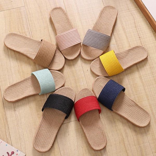 slippers 2021 korean style trendy linen eva breathable fashion home sandals and, Black
slippers 2021 korean style trendy linen eva breathable fashion home sandals and, Black
