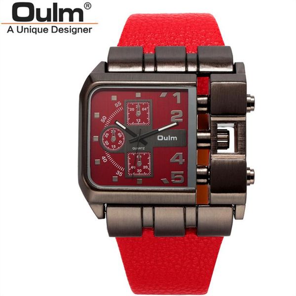 wristwatches mens watches brand oulm original fashion rectangle big face leather strap casual quartz watch montre homme de marque grosse, Slivery;brown
wristwatches mens watches brand oulm original fashion rectangle big face leather strap casual quartz watch montre homme de marque grosse, Slivery;brown