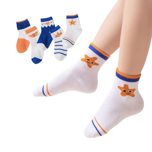 kids socks 5 pairs four seasons warm cotton for boys and girls' with soft breathable starfish pattern ages 1 to 12, Pink;yellow
kids socks 5 pairs four seasons warm cotton for boys and girls' with soft breathable starfish pattern ages 1 to 12, Pink;yellow