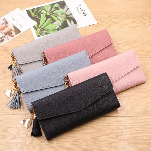 wallets ladies wallet long fashion heart pendant tassel simple multifunctional lychee pattern clutch, Red;black
wallets ladies wallet long fashion heart pendant tassel simple multifunctional lychee pattern clutch, Red;black