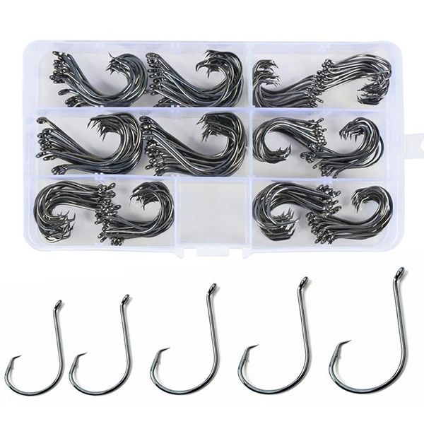 180pcs high carbon steel fishing hooks crank fishhook jig fish with plastic box carp accessories pesca
180pcs high carbon steel fishing hooks crank fishhook jig fish with plastic box carp accessories pesca