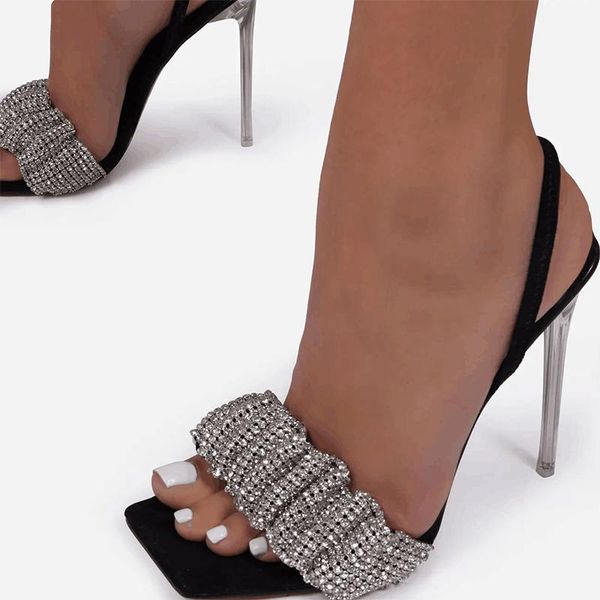 big size women heels shoes sandals summer for pumps female high party bling high-heeled dress, Black
big size women heels shoes sandals summer for pumps female high party bling high-heeled dress, Black