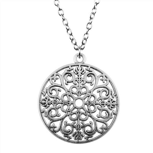 pendant necklaces 1 piece 41x36mm mandala pattern charms necklace for women drop supplier pendants female gift, Silver
pendant necklaces 1 piece 41x36mm mandala pattern charms necklace for women drop supplier pendants female gift, Silver