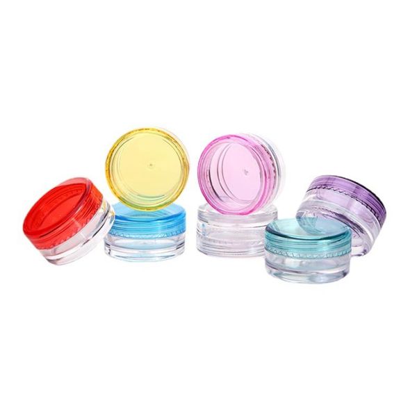 storage bottles & jars 50pcs 2g 3g 5g colorful empty plastic cosmetic makeup jar pots transparent sample eyeshadow cream lip container
storage bottles & jars 50pcs 2g 3g 5g colorful empty plastic cosmetic makeup jar pots transparent sample eyeshadow cream lip container
