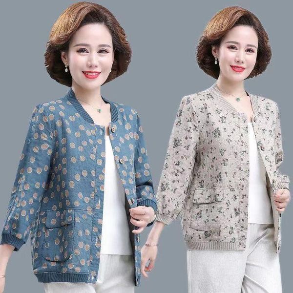 women's jackets 2021 women printed bomber jacket casual loose autumn long sleeve plus size coats middle age mother outerwear w504, Black;brown
women's jackets 2021 women printed bomber jacket casual loose autumn long sleeve plus size coats middle age mother outerwear w504, Black;brown