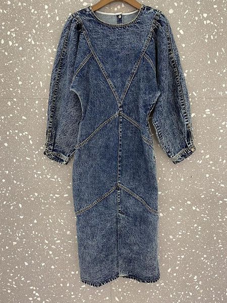 casual dresses women front split denim dress o-neck long sleeve vintage early autumn ladies fashion midi, Black;gray
casual dresses women front split denim dress o-neck long sleeve vintage early autumn ladies fashion midi, Black;gray