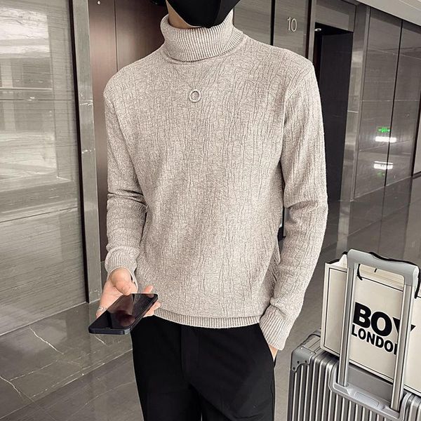 men's sweaters autumn turtle collar sweater 2021 british base pullover brown knitted herren ropa de hombre slim, White;black
men's sweaters autumn turtle collar sweater 2021 british base pullover brown knitted herren ropa de hombre slim, White;black