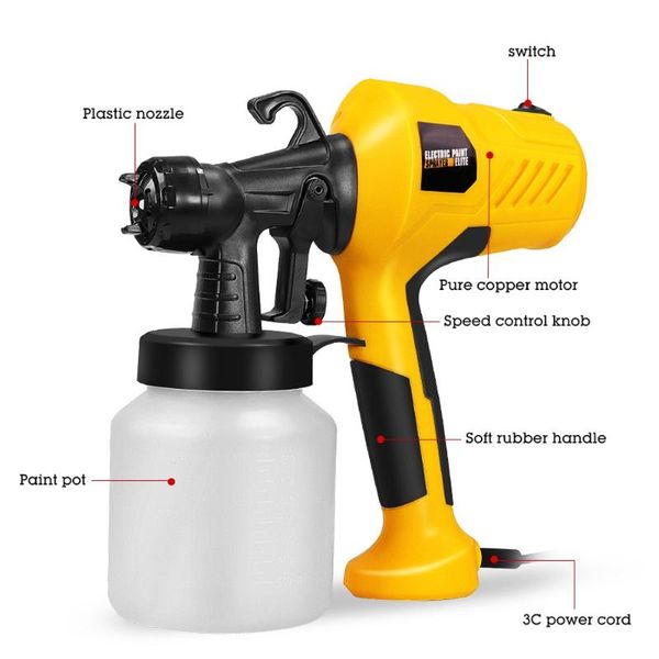 professional spray guns electric paint gun large capacity 400w tools with three nozzles for home garden painting sprayer airbrush
professional spray guns electric paint gun large capacity 400w tools with three nozzles for home garden painting sprayer airbrush
