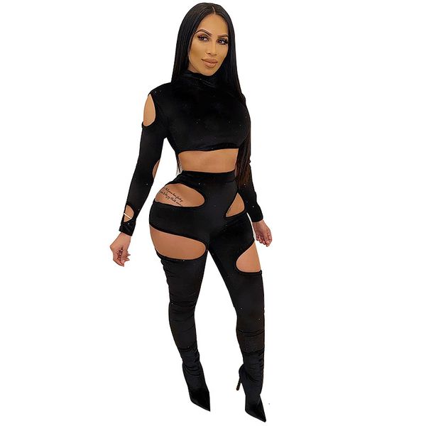 lady hollow out nightclub suits veet long sleeves stand neck short t shirt ny pants sassy women party outfits, Gray
lady hollow out nightclub suits veet long sleeves stand neck short t shirt ny pants sassy women party outfits, Gray