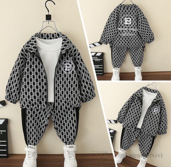 designer boys letter printed clothes sets children lapel long sleeve jacket+loose trouser 2pcs autumn kids casual outfits q1643, White
designer boys letter printed clothes sets children lapel long sleeve jacket+loose trouser 2pcs autumn kids casual outfits q1643, White