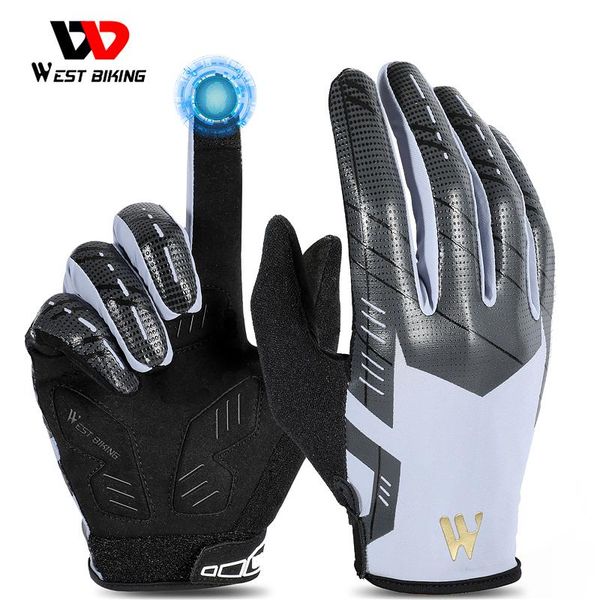 cycling gloves west biking summer bicycle touch screen anti-slip shockproof breathable sports mitten full finger mtb bike, Black
cycling gloves west biking summer bicycle touch screen anti-slip shockproof breathable sports mitten full finger mtb bike, Black
