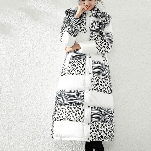 women's down & parkas european leopard print jacket women hooded vintage warm white duck coat winter clothes female puffer, Black
women's down & parkas european leopard print jacket women hooded vintage warm white duck coat winter clothes female puffer, Black