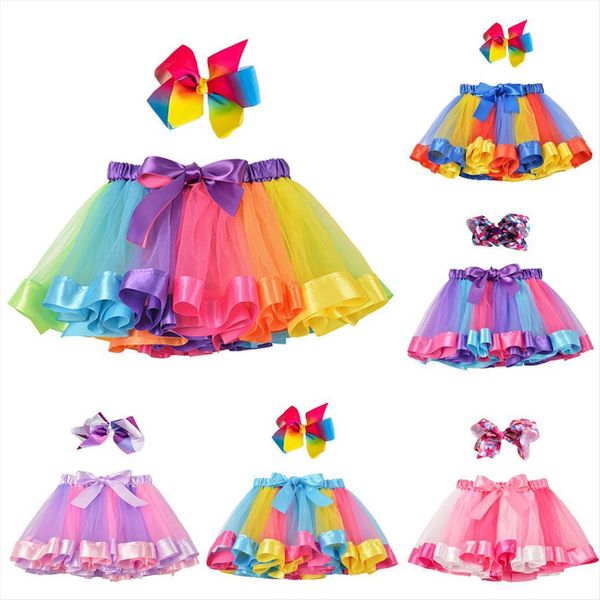 girl mini pettiskirt tutu bow womens skirts hairpin rainbow tulle baby princess party dance girls clothes children c, Blue
girl mini pettiskirt tutu bow womens skirts hairpin rainbow tulle baby princess party dance girls clothes children c, Blue
