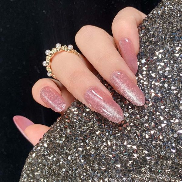 24pcs/box long false nails glitter oval head pre design press on acrylic nail tips for girls wearable daily decoration, Red;gold
24pcs/box long false nails glitter oval head pre design press on acrylic nail tips for girls wearable daily decoration, Red;gold