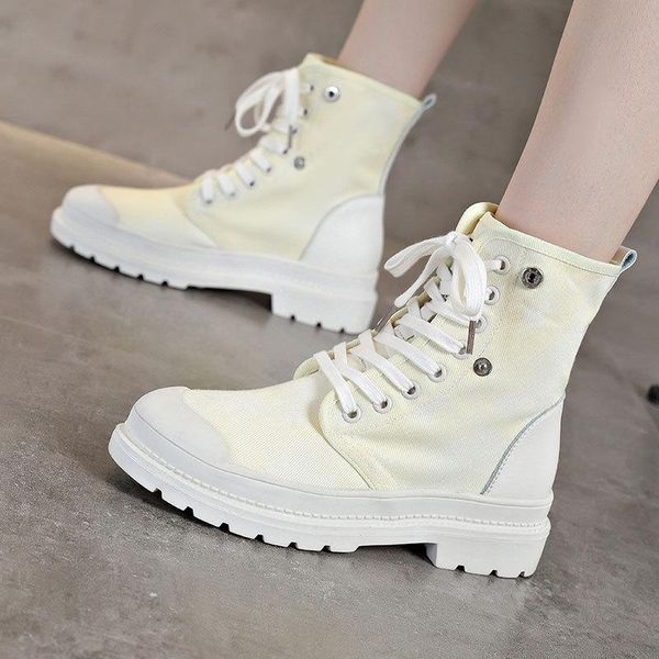 boots spring and autumn korean style wild thick-soled student casual short high-canvas shoes women's fd-54, Black
boots spring and autumn korean style wild thick-soled student casual short high-canvas shoes women's fd-54, Black