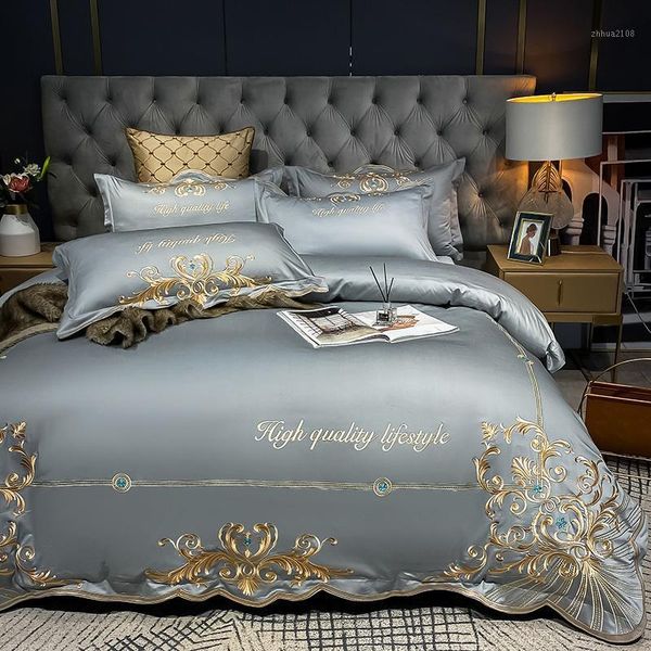 bedding sets royal luxury embroidery 600tc egyptian cotton elegant simple set king size duvet cover flat sheet pillowcase 4pcs/1
bedding sets royal luxury embroidery 600tc egyptian cotton elegant simple set king size duvet cover flat sheet pillowcase 4pcs/1