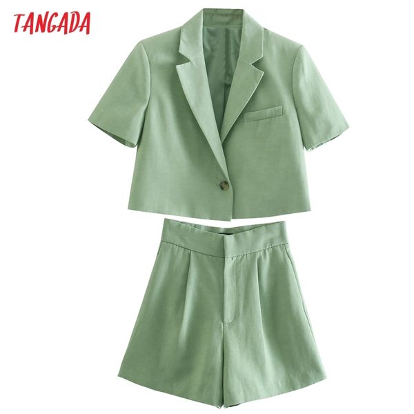 women's tracksuit two piece set retro green crop blazer and shorts for summer je71 210416, White
women's tracksuit two piece set retro green crop blazer and shorts for summer je71 210416, White