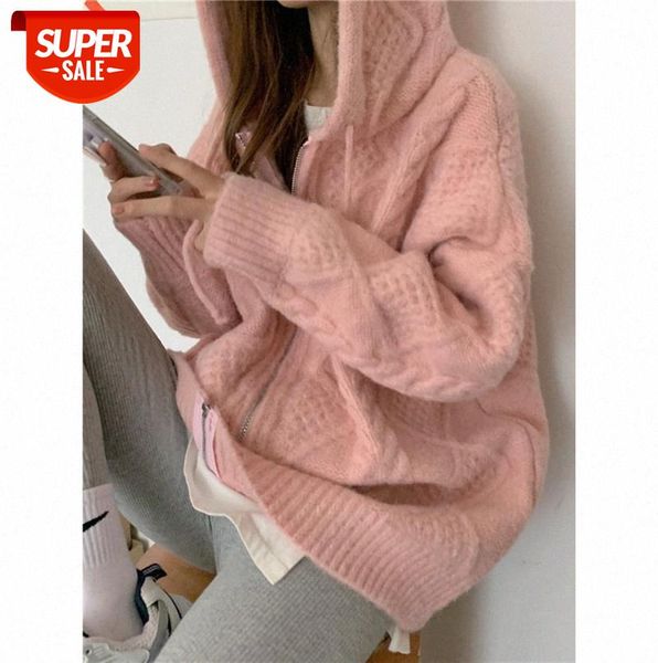 peach pink cute color sweater female heavy industry thick hooded twist coat salt series #lq89, Black;gray
peach pink cute color sweater female heavy industry thick hooded twist coat salt series #lq89, Black;gray