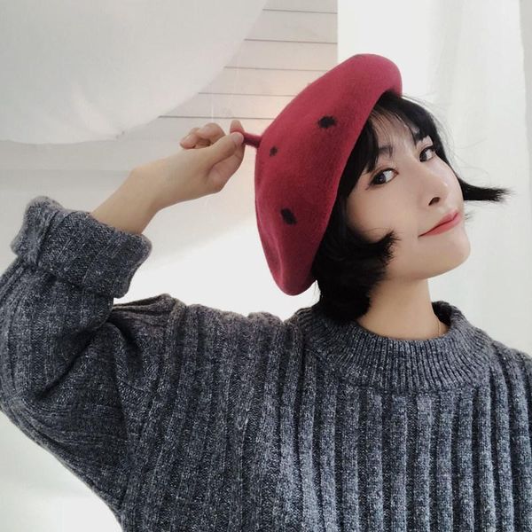 berets 2021 sweet and cute beret wool knitted painter hat ladies fashion personality octagonal wild casual retro, Blue;gray
berets 2021 sweet and cute beret wool knitted painter hat ladies fashion personality octagonal wild casual retro, Blue;gray