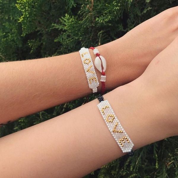 go2boho love letter bracelet for couples gift women's jewelry female 2021 handmade pulsera miyuki bead bracelets girl jewellery charm, Golden;silver
go2boho love letter bracelet for couples gift women's jewelry female 2021 handmade pulsera miyuki bead bracelets girl jewellery charm, Golden;silver