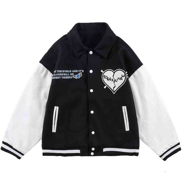 men's jackets japanese streetwear baseball men women broken heart embroidery college varsity retro bomber fashion oversized coat 21e9, Black;brown
men's jackets japanese streetwear baseball men women broken heart embroidery college varsity retro bomber fashion oversized coat 21e9, Black;brown
