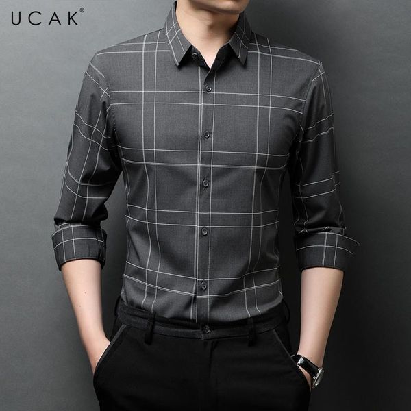 men's casual shirts ucak brand autumn striped long sleeve men clothing fashion style streetwear soft shirt clothes homme u6248, White;black
men's casual shirts ucak brand autumn striped long sleeve men clothing fashion style streetwear soft shirt clothes homme u6248, White;black