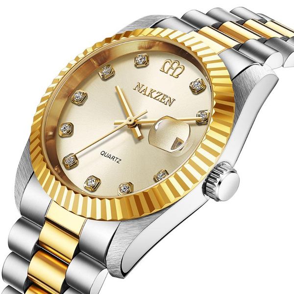 wristwatches 2021 brand nakzen luxury men's watch 30m waterproof date clock male sports watches men quartz wrist relogio masculino, Slivery;brown
wristwatches 2021 brand nakzen luxury men's watch 30m waterproof date clock male sports watches men quartz wrist relogio masculino, Slivery;brown