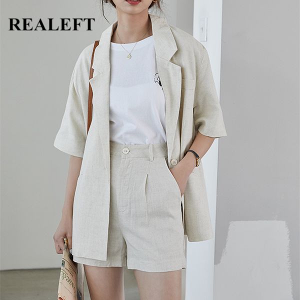 summer cotton linen workwear women's pant suits single button blazer jacket & zipper short female sets 210428, White;black
summer cotton linen workwear women's pant suits single button blazer jacket & zipper short female sets 210428, White;black