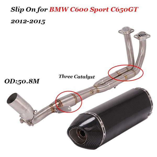 motorcycle exhaust system for c600 sport c650gt 2012-2021 muffler modified escape full link pipe with catalyst
motorcycle exhaust system for c600 sport c650gt 2012-2021 muffler modified escape full link pipe with catalyst