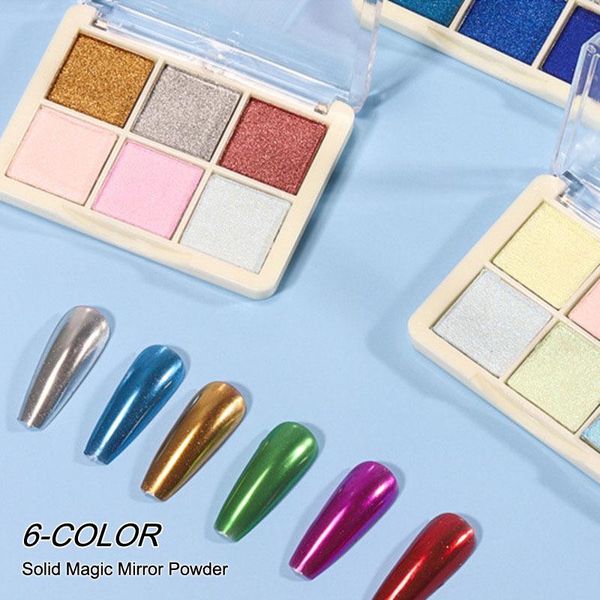 nail glitter 6-colors solid magic mirror powder naill pigment gold aurora holographic laser chrome manicure box 25g, Silver;gold
nail glitter 6-colors solid magic mirror powder naill pigment gold aurora holographic laser chrome manicure box 25g, Silver;gold