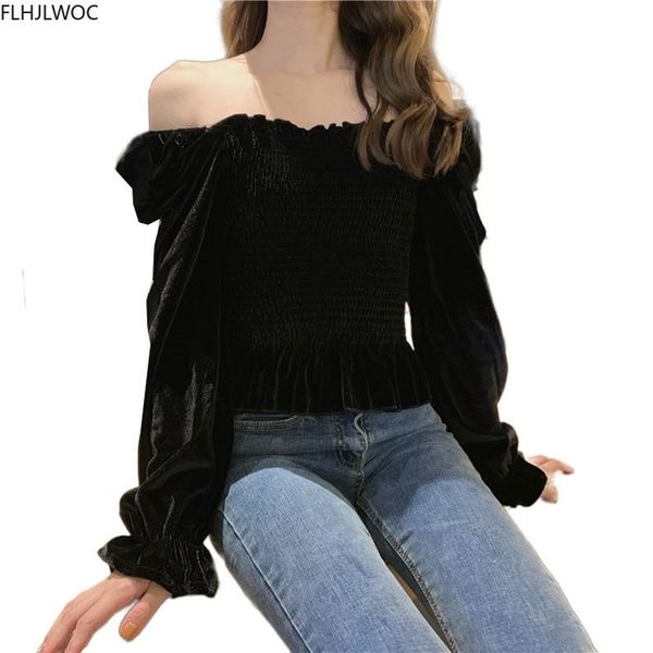 women's t-shirt frence style women fashion winter spring basic wear slim fit bodycon square neck black short crop veet shirts, White
women's t-shirt frence style women fashion winter spring basic wear slim fit bodycon square neck black short crop veet shirts, White