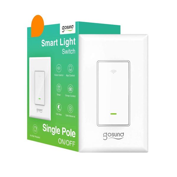 smart home control gosund switch us standard wifi light life app voice works with alexa and google assistant
smart home control gosund switch us standard wifi light life app voice works with alexa and google assistant