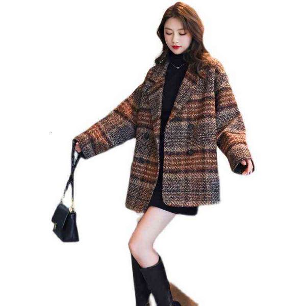 suit coat women's autumn and winter versatile 2021 fashion small tweed plaid medium length, Black
suit coat women's autumn and winter versatile 2021 fashion small tweed plaid medium length, Black