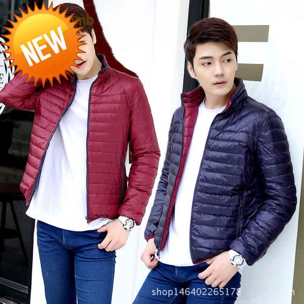 cockscomb brand reversible wear lightweight down jacket men stand collar thin coat outerwear 2018 new autumn collection, Black
cockscomb brand reversible wear lightweight down jacket men stand collar thin coat outerwear 2018 new autumn collection, Black