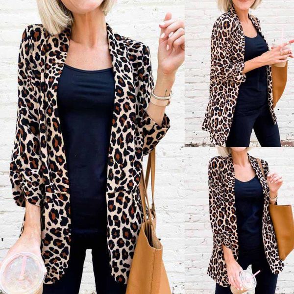 women's jackets 2021 thin cardigans women coat streetwear fashion leopard printed slim open stitch ladies suits, Black;brown
women's jackets 2021 thin cardigans women coat streetwear fashion leopard printed slim open stitch ladies suits, Black;brown
