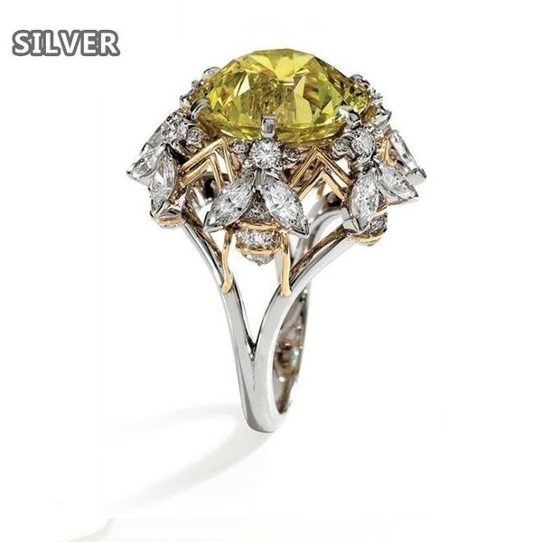 champagne charm chic flower engagement rings for women ladies elegant unique yellow zircon wedding fashion party jewelry cluster, Golden;silver
champagne charm chic flower engagement rings for women ladies elegant unique yellow zircon wedding fashion party jewelry cluster, Golden;silver