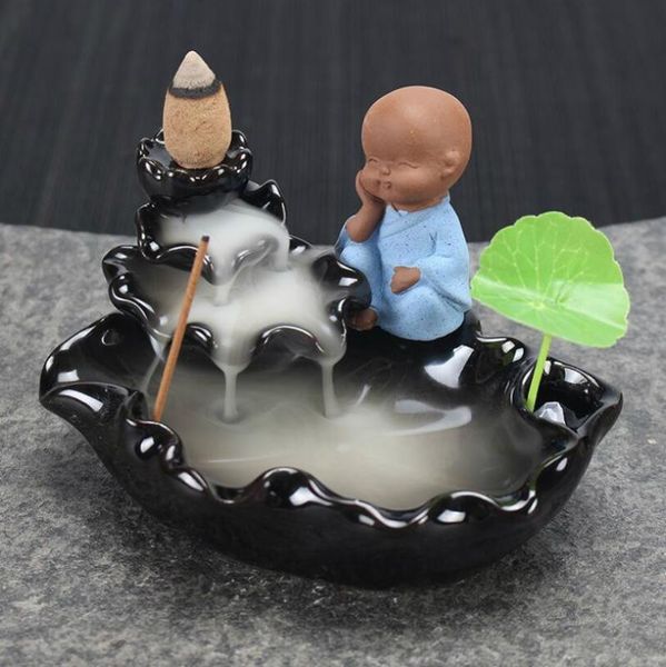creative little monk backflow incense burner home dec ceramic cone waterfall holder buddhist censer fragrance lamps
creative little monk backflow incense burner home dec ceramic cone waterfall holder buddhist censer fragrance lamps