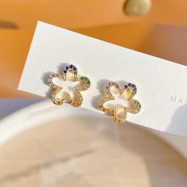 stud fashion simple colorful zircon small flower earring for women exquisite 14k real gold plated daily student earrings jewelry, Golden;silver
stud fashion simple colorful zircon small flower earring for women exquisite 14k real gold plated daily student earrings jewelry, Golden;silver