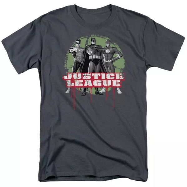 Justice League of America Trio "Charcoal" Color T-Shirt DC Comics Sizes S-3X NEW, White;black
Justice League of America Trio "Charcoal" Color T-Shirt DC Comics Sizes S-3X NEW, White;black