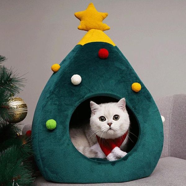 cat beds & furniture christmas cute house half closed pet cave warm soft winter litter #3s30
cat beds & furniture christmas cute house half closed pet cave warm soft winter litter #3s30