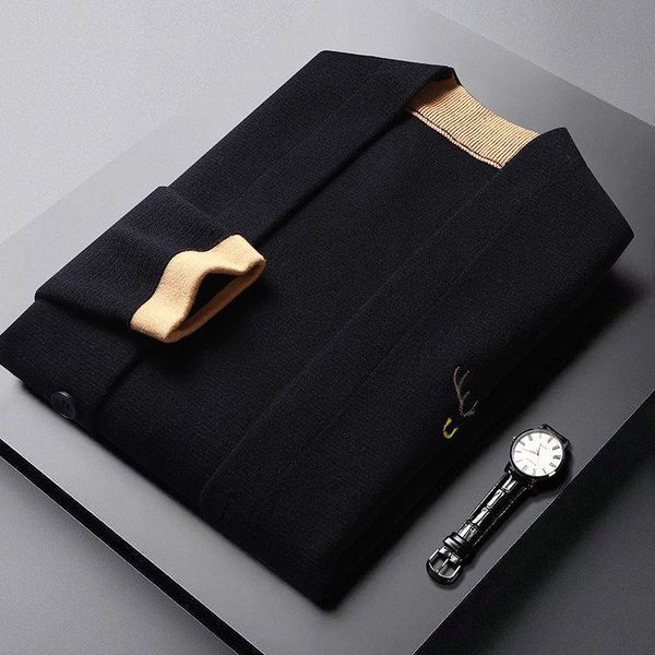 men's sweaters korean fashion color contrast pocket cardigan sweater men knit plus size black loose trendy blue striped, White;black
men's sweaters korean fashion color contrast pocket cardigan sweater men knit plus size black loose trendy blue striped, White;black