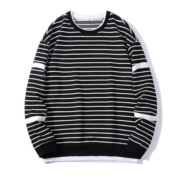 men's thermal underwear fashion printed striped round neck casual sweatshirt 2021 autumn street explosion ity couple sweatshirts, Black;white
men's thermal underwear fashion printed striped round neck casual sweatshirt 2021 autumn street explosion ity couple sweatshirts, Black;white